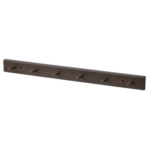 Digital Shoppy IKEA Rack with 6 knobs, dark brown/wood bedroom storage hang clothes bag online wall door 00534837