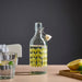 Digital Shoppy IKEA Bottle with stopper, clear glass/patterned light yellow, 0.5 l bottle stopper store glass online 80542999