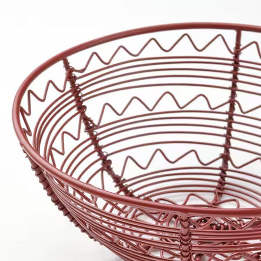 Digital Shoppy IKEA Basket, handmade red, 20 cm (7 ¾ ")- Buy a basket for clothes, fruits, and vegetables, a laundry basket plastic, storage, Decoration, Vases & bowls, Bowls & dishes - 90527187