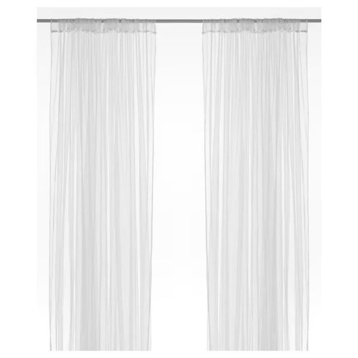 Digital Shoppy IKEA Net curtains, 1 pair, white, 280x250 cm net curtains home cooler online price 70171927