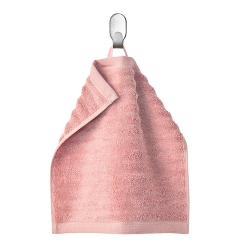 Digital Shoppy IKEA Hand Towel Light Pink, 30x30 cm (12x12 ") (Pack of 2) - absorbent, fabric, drying, hands, bathroom, kitchen, gym, swimming pool, spa-80466033