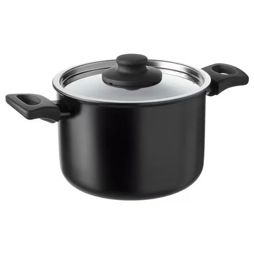 Digital Shoppy IKEA Pot with lid, black, 3 l (3.2 qt) 90462204 energy steam moisture  online price