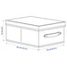 Digital  Shoppy Box with lid, grey/patterned, 25x35x15 cm (9 ¾x13 ¾x6 "), 10474395 , Storage box online india , Storage box for multipurpose, Storage box for kitchen, Storage box for clothes