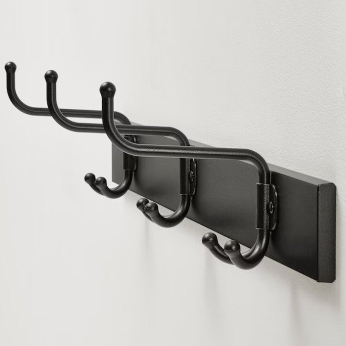 Digital Shoppy IKEA Rack with 3 hooks, black digital-shoppy-ikea-rack-with-3-hooks-black coat rack Towel rack hooks for wall wall Rack with hooks
