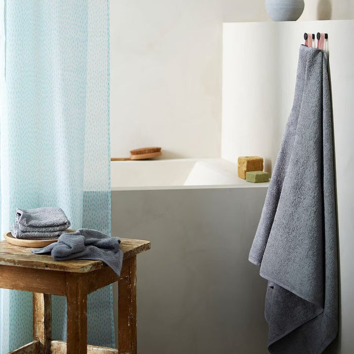  IKEA Shower curtain, White/turquoise, 180x200 cm (71x79 ") price online home set decorative digital shoppy 30512853