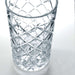A clear and patterned glass pitcher from IKEA, perfect for serving drinks at a gathering or party.