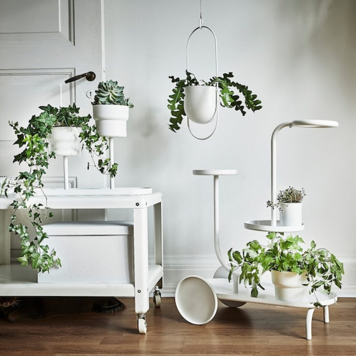 Digital Shoppy IKEA Assurance Plant stand white 24 cm (9 ½ ") 70492259 price, online, decorative plant pot