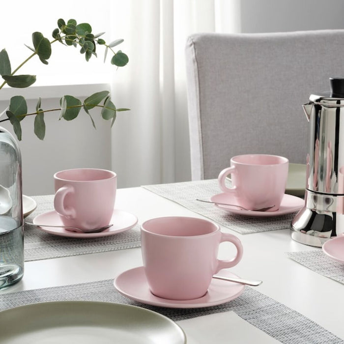 This cup and saucer set is both functional and stylish, adding a touch of sophistication to any table setting  90478163