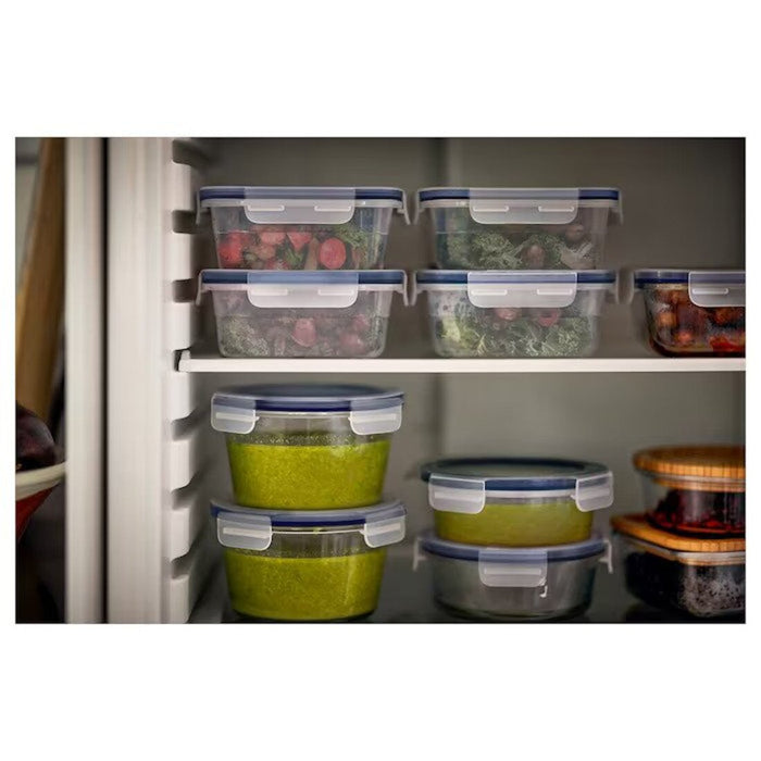 IKEA 365+ Food container with lid, rectangular/plastic, 68 oz - IKEA