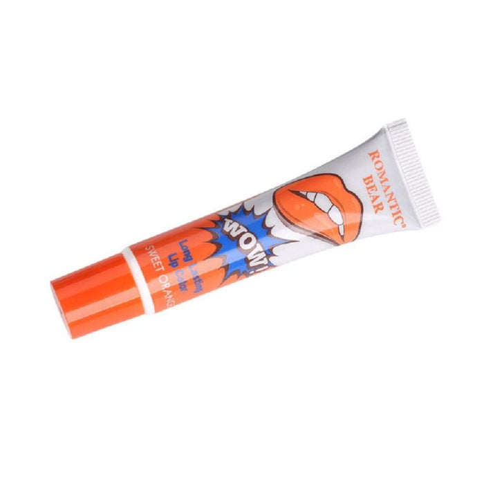 Digital Shoppy Lip Gloss Waterproof Peel Off Liquid Tint Matte Magic Long Lasting Lipstick - 15 Gm (Sweet Orange) - digitalshoppy.in