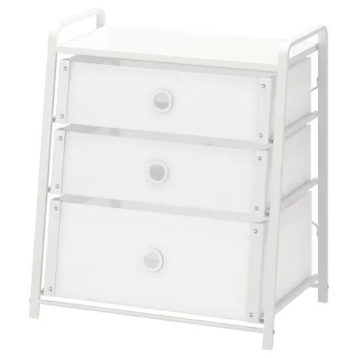 Digital Shoppy IKEA Chest of 3 drawers, white, 55x62 cm (21 5/8x24 3/8 ") 30293723 easy move table online low price