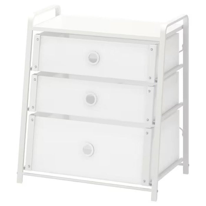 Digital Shoppy IKEA Chest of 3 drawers, white, 55x62 cm (21 5/8x24 3/8 ") 30293723 easy move table online low price