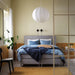 A close-up shot of IKEA's duvet cover in a soft Light blue color with matching pillowcases  50482082
