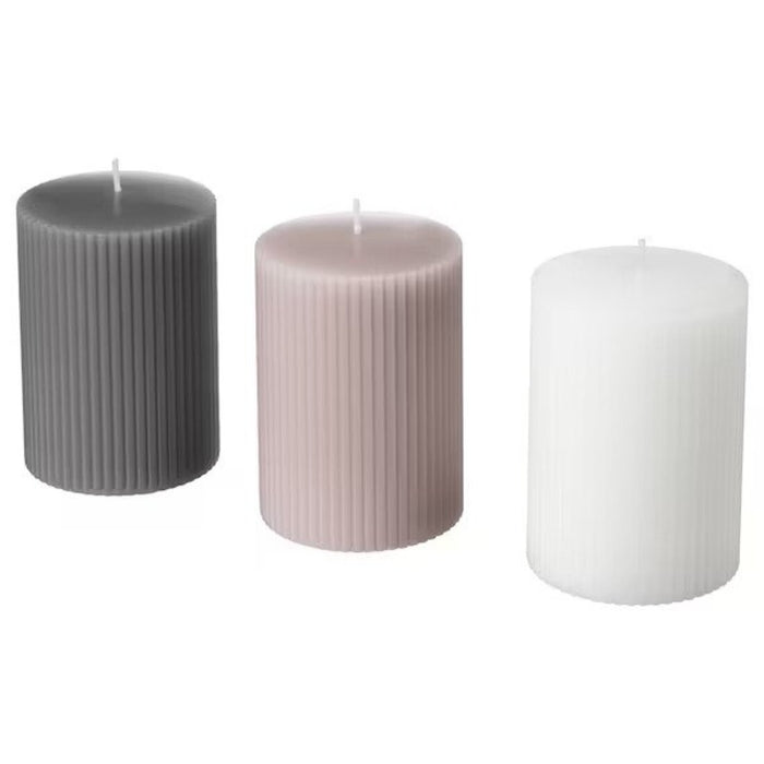 Digital Shoppy IKEA Scented block candle, Gladiolus/grey, 10 cm (4 "),online-scented-candles-block-candles-decoration-for-candles-10370538