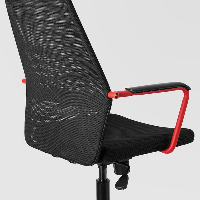 "Modern IKEA gaming chair with contoured seat and back for optimal support
