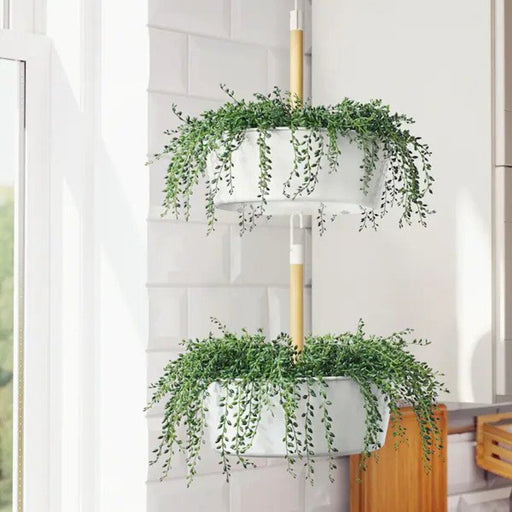 Digital Shoppy An artificial string of beads plant in a white pot, measuring 9 cm, designed for indoor and outdoor use, adding a touch of greenery to any space, from IKEA. 40395325