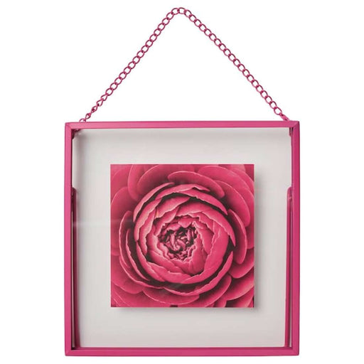 A sleek pink photo frame with a white mat, perfect for displaying your favorite memories 70503007