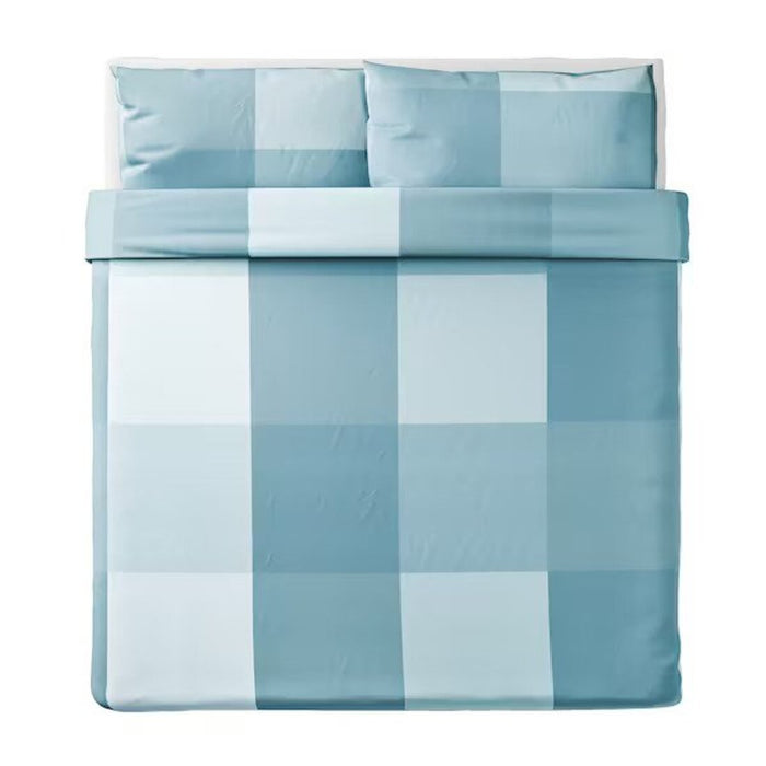 Stylish light light blue duvet cover and pillowcases from IKEA   50482082