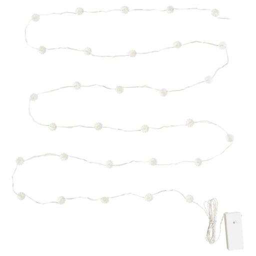 Digital Shoppy  IKEALED lighting chain with 30 lights, battery-operated flower/white, Battery-operated LED flower lighting chain with 30 white lights, perfect for enhancing your home décor  30476732
