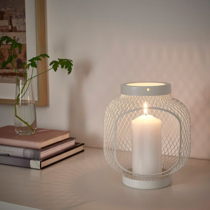 Digital Shoppy IKEA Lantern for block candle, white, 22 cm (9 ") Lantern, decorative lantern, paper lantern, hanging lantern,Sky lantern,20483380