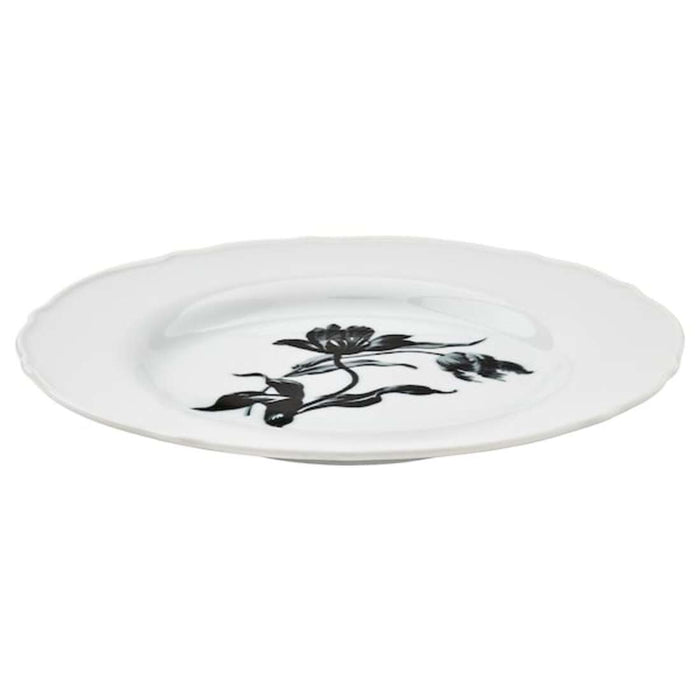 An IKEA side plate in white, perfect for serving appetizers or desserts.