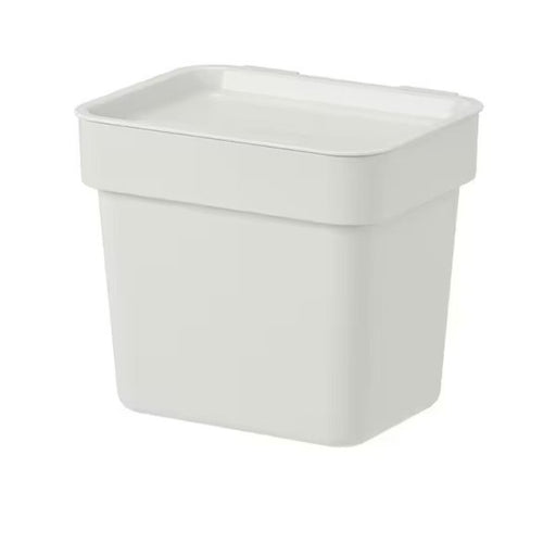 Digital Shoppy IKEA Bin with lid, light grey, 3 l (101 oz) 60432195 store items space online low price, A picture of an IKEA Bin with Lid in Light Grey color, with 3L dimensions, in use in a closet. Alt text: "IKEA Bin with Lid - Light Grey, 3L dimensions - in use in a closet. 