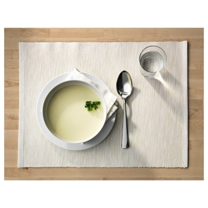 These cotton placemats feature a classic and timeless design that will complement any decor style, making them a versatile addition to any home 10246186