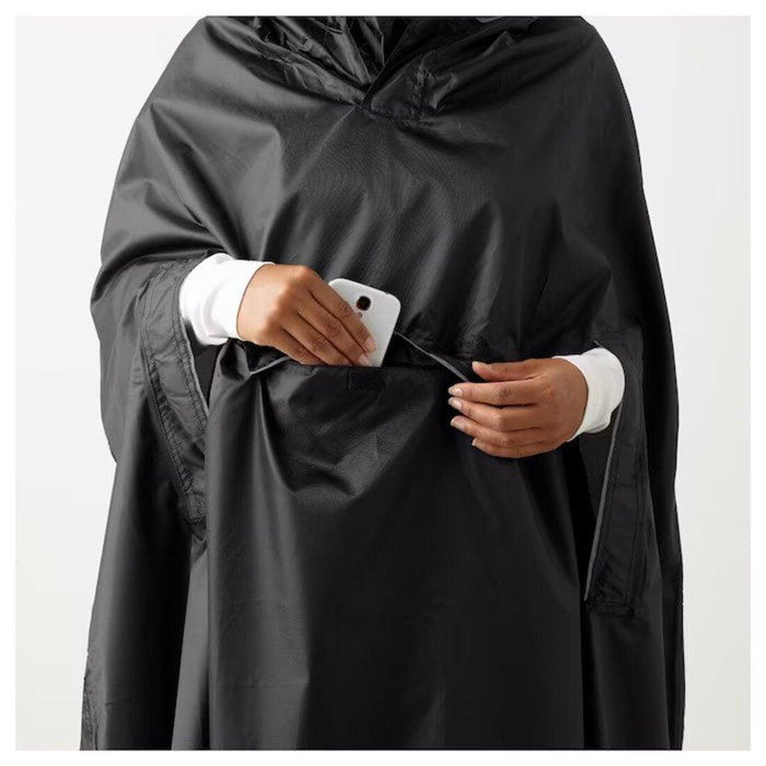 Digital Shoppy IKEA Rain poncho, black,rain-coat-for-men-rain-coat-for-women-rain-coat-for-kids,40283422