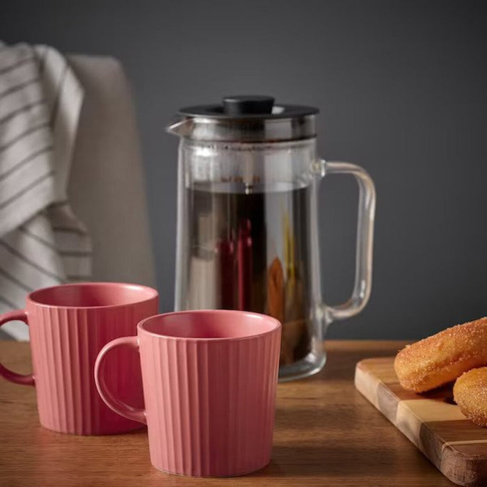 Digital Shoppy IKEA Mug, dark pink, 30 cl (10 oz) (pack of 2) -buy Drinking vessel mugs, Handle mugs, Cylindrical mugs, Ceramic mugs, Decorative mugs, Functional mugs, Tea mugs, and Coffee mugs-90511501