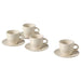 A set of four stoneware cups with matching saucers from IKEA 80483631