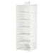Digital Shoppy IKEA Storage with 7 compartments, white/grey30x30x90 cm (11 ¾x11 ¾x35 ½ ")