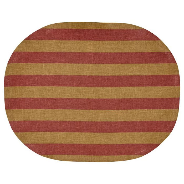 Digital Shoppy IKEA Place mat, Stripe/Yellow red-Brown 45x35 cmonline-design-set-dinning-size-mats-80538167
