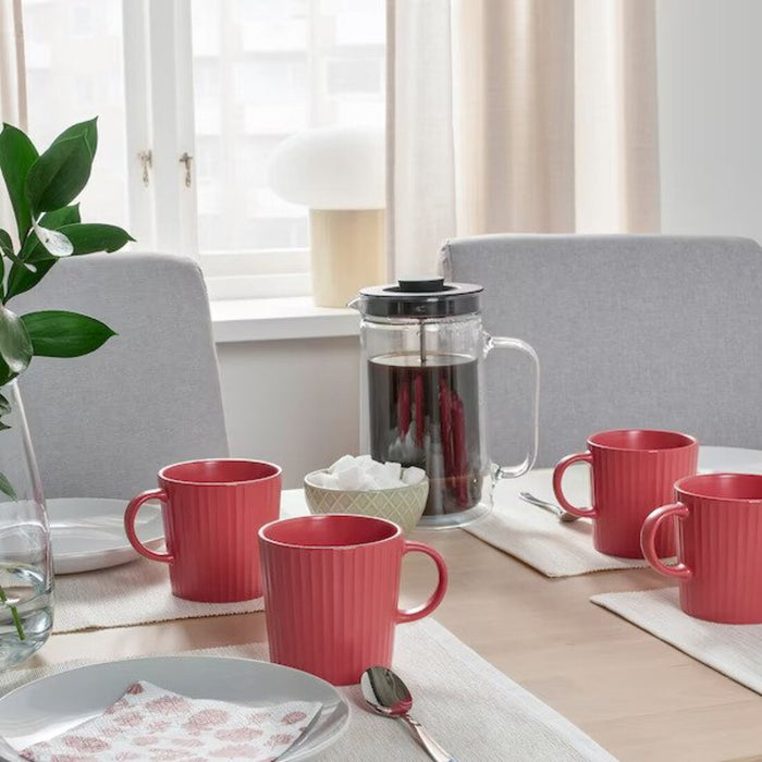 Digital Shoppy IKEA Mug, dark pink, 30 cl (10 oz) (pack of 2) -buy Drinking vessel mugs, Handle mugs, Cylindrical mugs, Ceramic mugs, Decorative mugs, Functional mugs, Tea mugs, and Coffee mugs-90511501