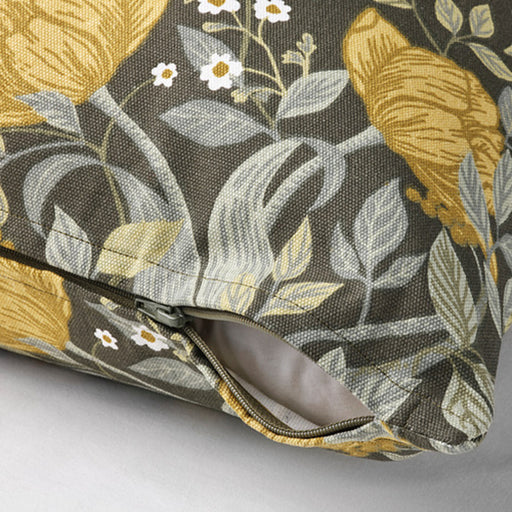 A closeup image of ikea cushion cover hidden zipper makes the cover easy to remove-40531021