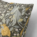Cushion cover, deep green/floral pattern-40531021