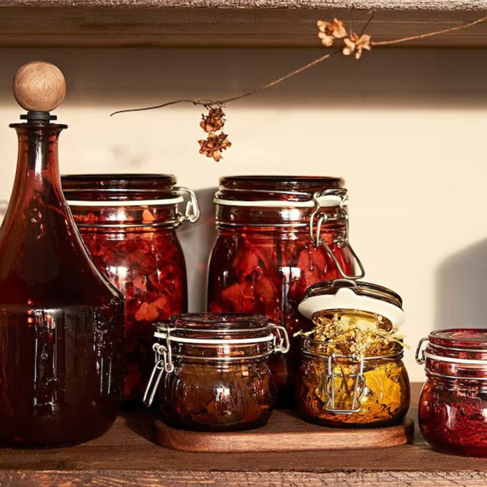 Digital Shoppy IKEA Jar with lid, red-brown, 1 l store-food-kitchen-online-low-price-digital-shoppy-40538051