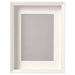 A sleek white photo frame with a white mat, perfect for displaying your favorite memories  80479219