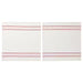 Digital Shoppy IKEA Napkin, white/red, 45x45 cm (18x18 ") (pack of 2) 20514287 napkin wipe mouth soft online price