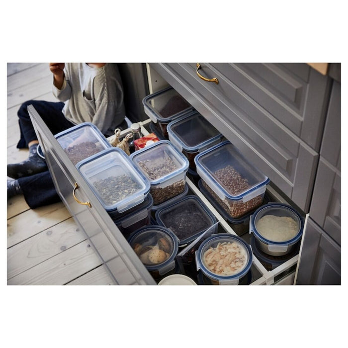 IKEA food storage containers, ideal for storing food securely and conveniently 80359146, 30361788.