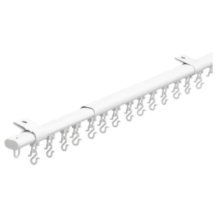 White IKEA single track rail with gliders white 20489532