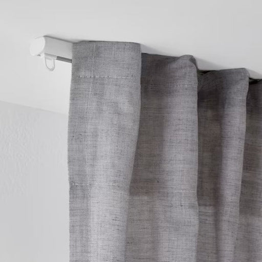 Hanging solution for curtains with the IKEA single-track rail 20489532