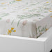 White cotton flat sheet and pillowcase set from IKEA draped on a bed  60419033 