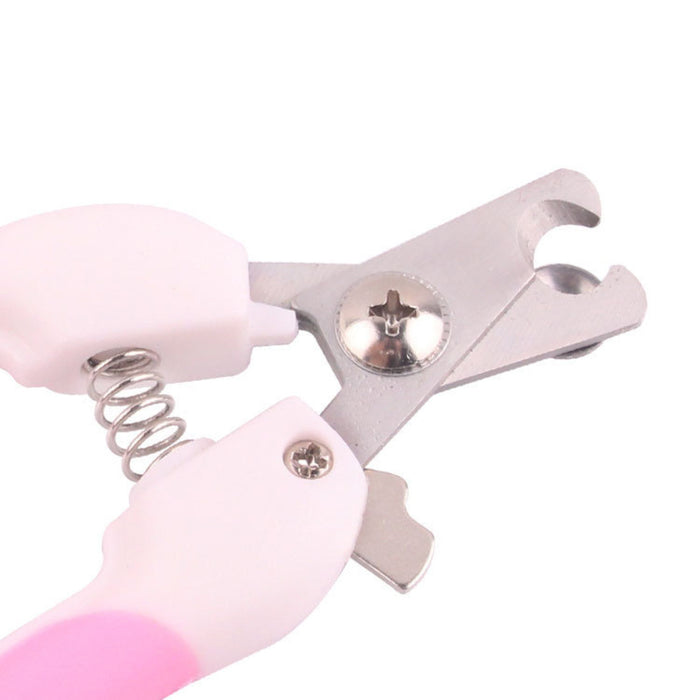 A close-up photo of a pet nail cutter with a built-in nail file for shaping and smoothing pet nails after trimming.