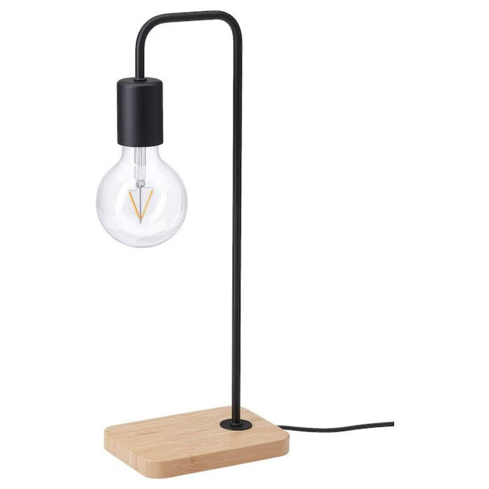 Digital Shoppy IKEA Table lamp, black/bamboo lamp table study decor digital shoppy 20518412