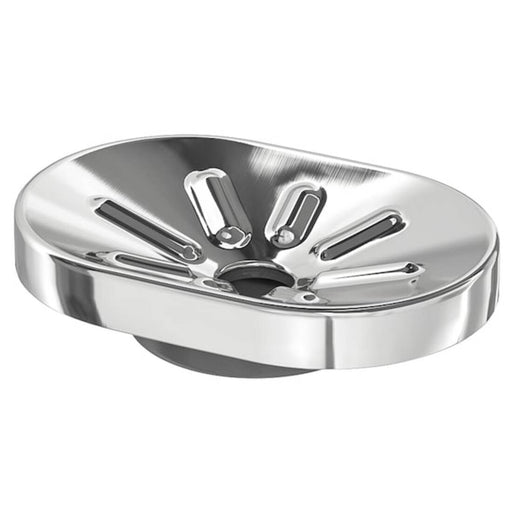 A shiny chrome-plated soap dish from IKEA with a modern and elegant design 90292909    