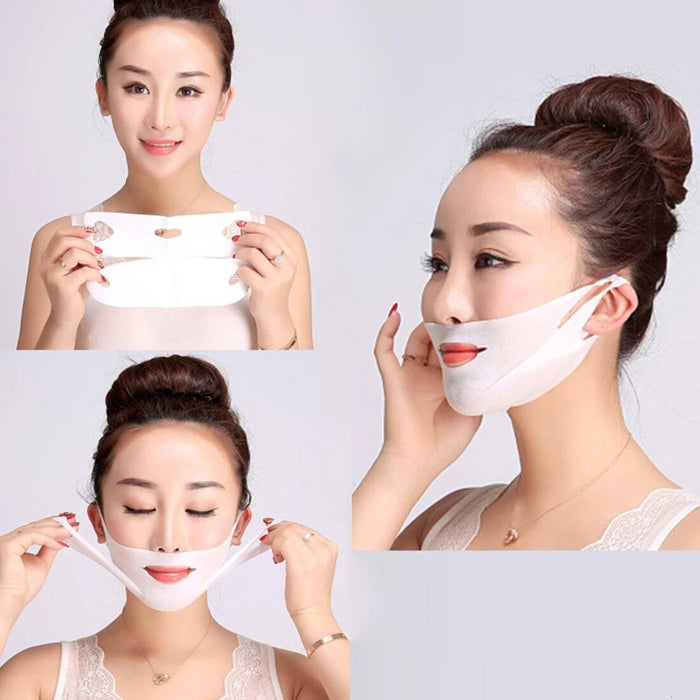 Digital Shoppy 1PC Double V-Shaped Lifting Face Mask Slimming Thin Face Mask Bandage Mask Skin Care Supplies Treatment Double Chin Skin  mask tight reshape online low price digital shoppy X0012G6FAN