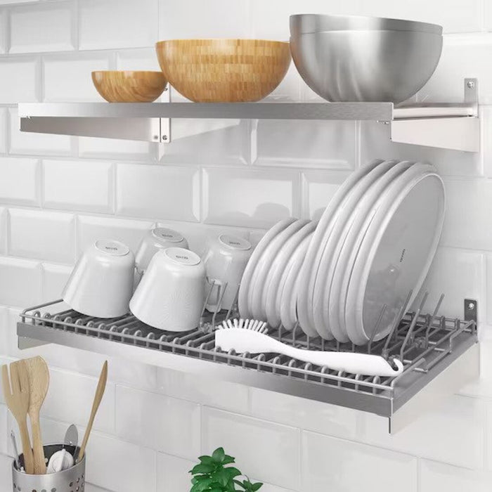 Digital Shoppy IKEA Dish drainer, 60 cm (23 ½ ") stainless steel dish drying rack india design rust resistance kitchen 20371226