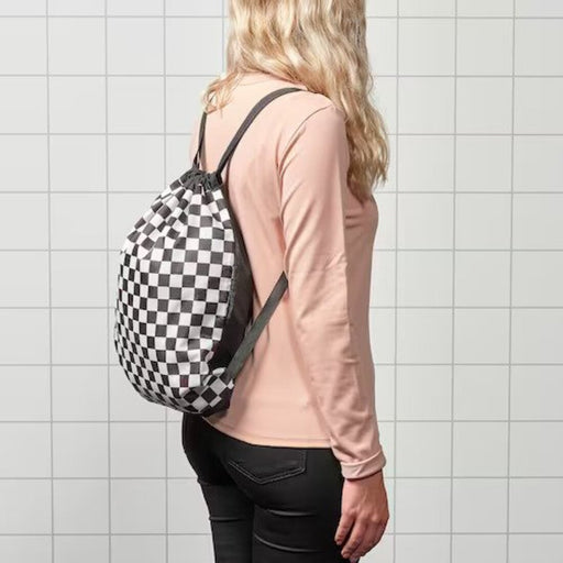  Digital Shoppy  IKEA Bag, check pattern/black white 45x37 cm ikea-bag-check-pattern-black-white-45x37-cm- online- price-ikea bag-hand bag-Digital bag-20518836 