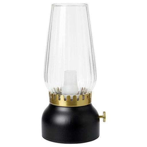 Digital Shoppy IKEA LED table lamp, battery-operated glass/black dimmable, 18 cm (7 ") lamp table home decor digital shoppy 40532412