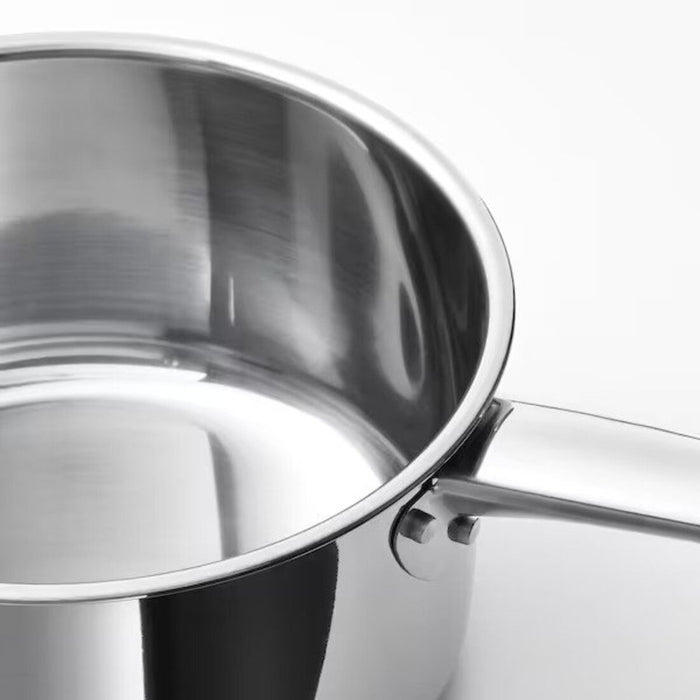 "Durable and long-lasting IKEA saucepan in stainless steel finish for daily use." 50484236